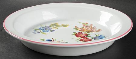 Ashford (Red Trim) Pie Serving Plate