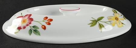 Ashford (Red Trim) Lid for Large Oval Entree Dish