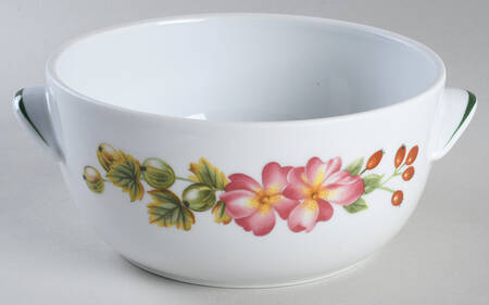 Ashford (Green Trim) 2.5 Pt Rnd Deep Cov Casserole No Lid