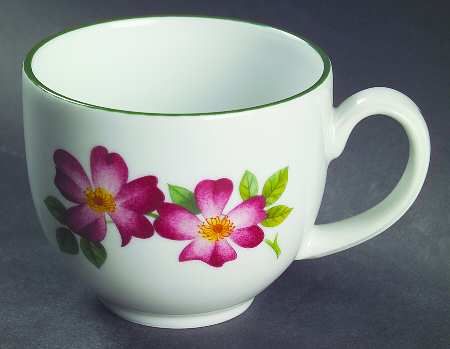 Ashford (Green Trim) Flat Cup