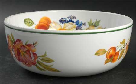 Ashford (Green Trim) 10" Large Salad Serving Bowl