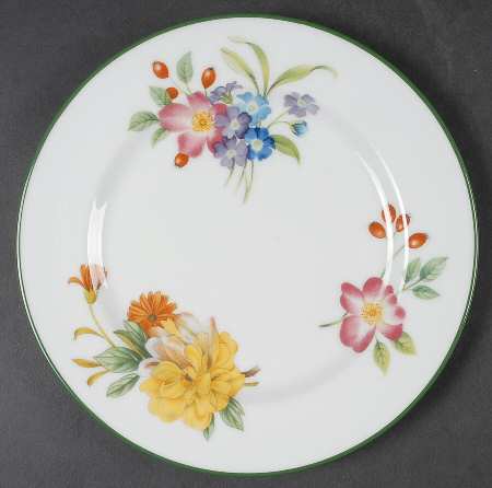 Ashford (Green Trim) Salad Plate