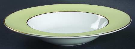 Asprey Yellow Rim Soup Bowl
