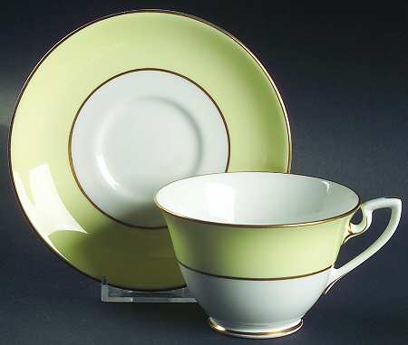 Asprey Yellow Footed Cup & Saucer Set