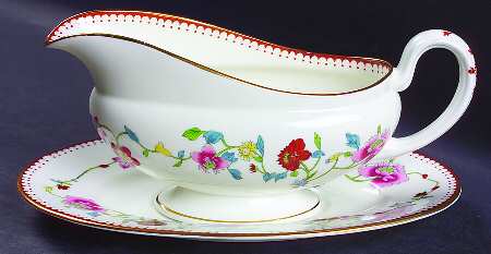 Astley (Bone) Gravy Boat & Underplate