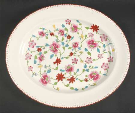 Astley (Bone) 15" Oval Serving Platter