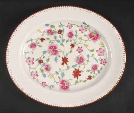Astley (Bone) 13" Oval Serving Platter