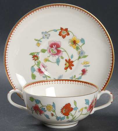 Astley (Bone) Footed Cream Soup Bowl & Saucer Set
