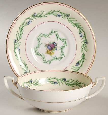 Athlone Flat Cream Soup Bowl & Saucer Set