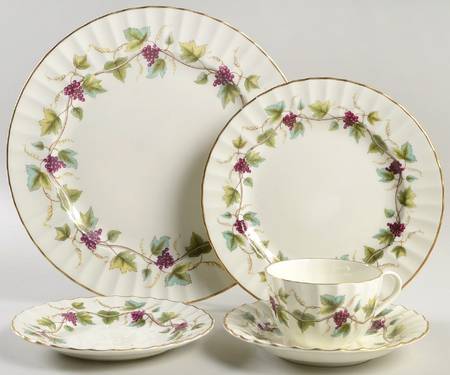 Bacchanal (Cream Background) 5 Piece Place Setting