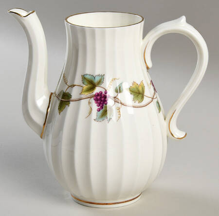Bacchanal (Cream Background) Small Coffee Pot No Lid