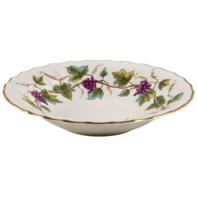 Bacchanal (Cream Background) Fruit/Dessert (Sauce) Bowl