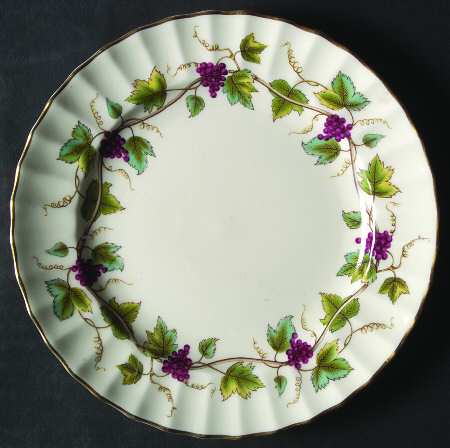 Bacchanal (Cream Background) Dessert/Pie Plate