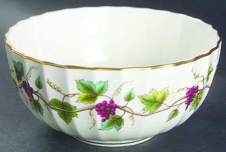 Bacchanal (Cream Background) Cranberry Bowl