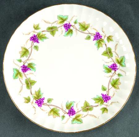 Bacchanal (Cream Background) Cake Plate