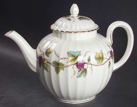 Bacchanal (Cream Background) Teapot & Lid