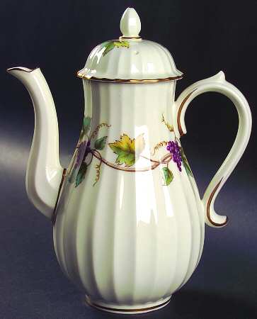 Bacchanal (Cream Background) Mini Coffee Pot & Lid