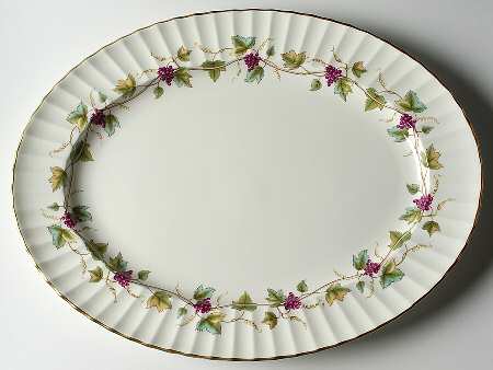 Bacchanal (Cream Background) 17" Oval Serving Platter