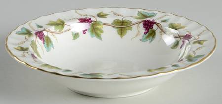 Bacchanal (Cream Background) Rim Cereal Bowl