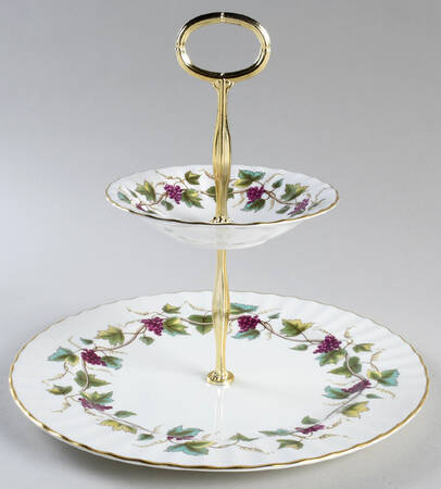 Bacchanal (White Background) 3 1/4"-3 7/8" Chip & Dip/Veg Set 2 Pce (DP/FR) HC