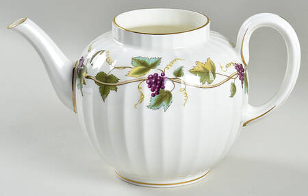 Bacchanal (White Background) Teapot No Lid