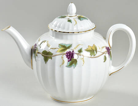 Bacchanal (White Background) Teapot & Lid