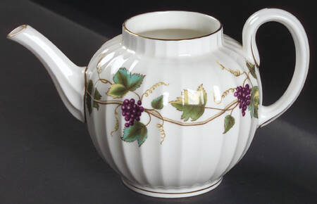 Bacchanal (White Background) Small Teapot No Lid