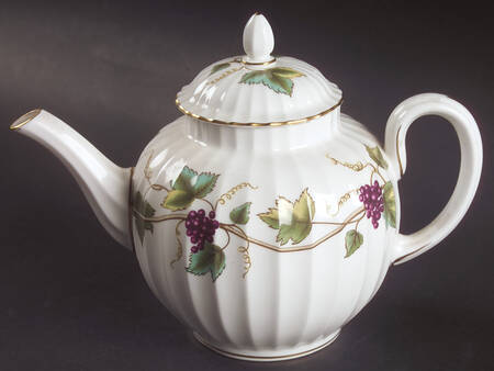 Bacchanal (White Background) Small Teapot & Lid