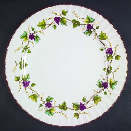 Bacchanal (White Background) 12" Chop Plate (Round Platter)