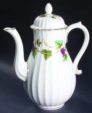 Bacchanal (White Background) Coffee Pot & Lid