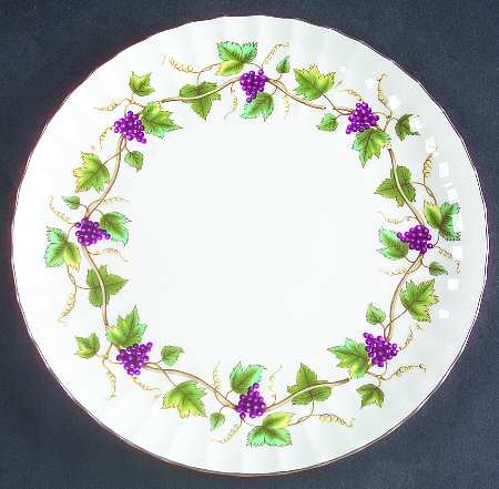 Bacchanal (White Background) Cake Plate
