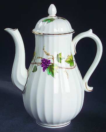 Bacchanal (White Background) Small Coffee Pot & Lid