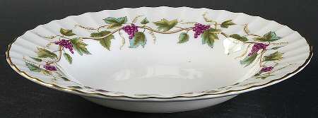 Bacchanal (White Background) Rim Soup Bowl
