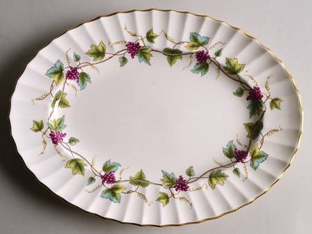 Bacchanal (White Background) 11" Oval Serving Platter