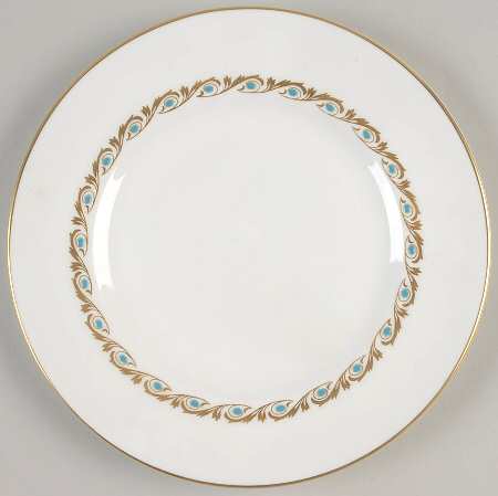 Baguette Turquoise Salad Plate