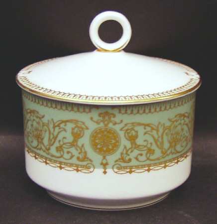 Balmoral Green Sugar Bowl & Lid