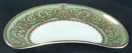 Balmoral Green Crescent Salad Plate