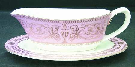 Balmoral Pink Gravy Boat & Underplate