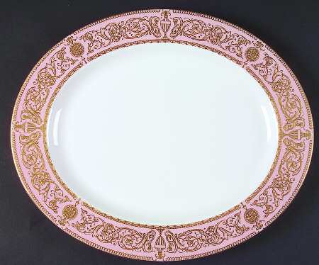 Balmoral Pink 15" Oval Serving Platter