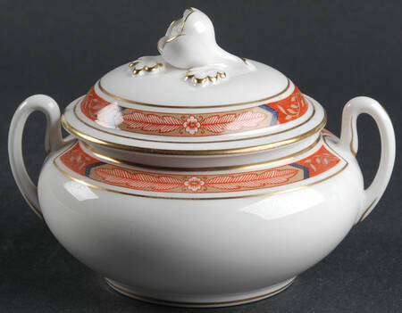 Beaufort Rust Red Sugar Bowl & Lid