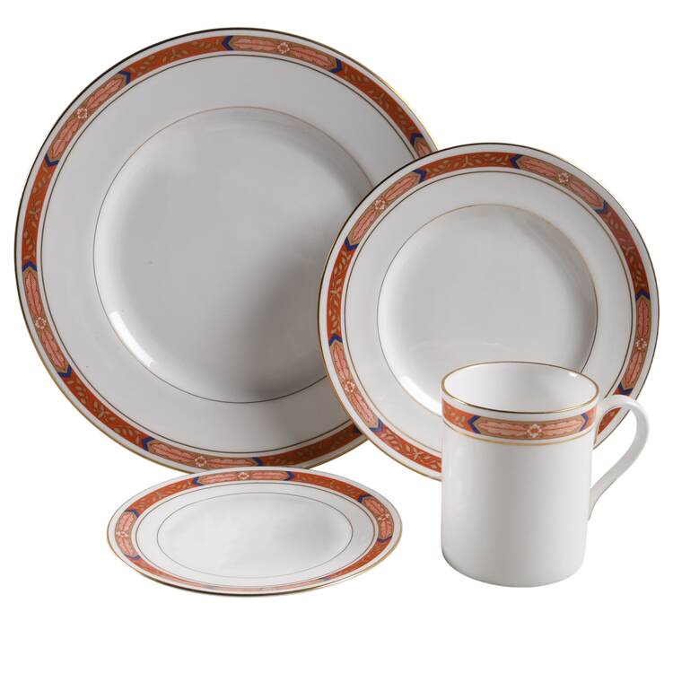 Beaufort Rust Red 4 Piece Place Setting