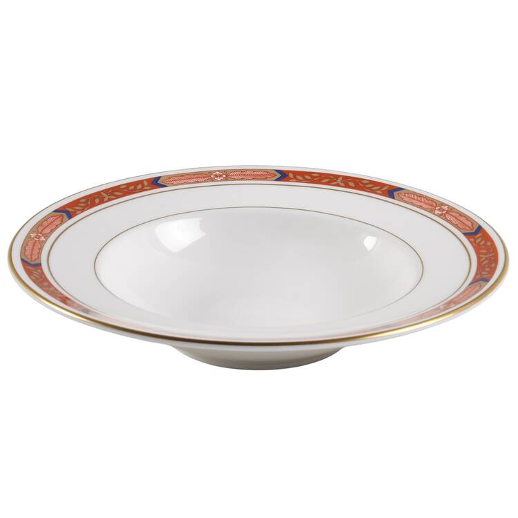 Beaufort Rust Red Rim Soup Bowl