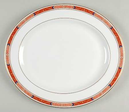 Beaufort Rust Red 13" Oval Serving Platter