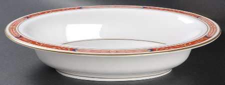 Beaufort Rust Red 10" Oval Vegetable Bowl
