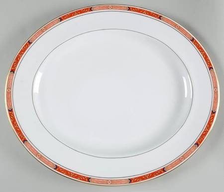Beaufort Rust Red 17" Oval Serving Platter