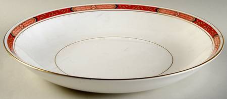 Beaufort Rust Red 11" Shallow Round Bowl