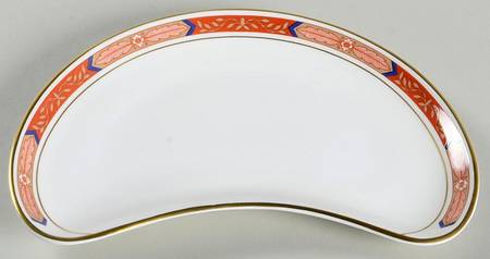 Beaufort Rust Red Crescent Salad Plate
