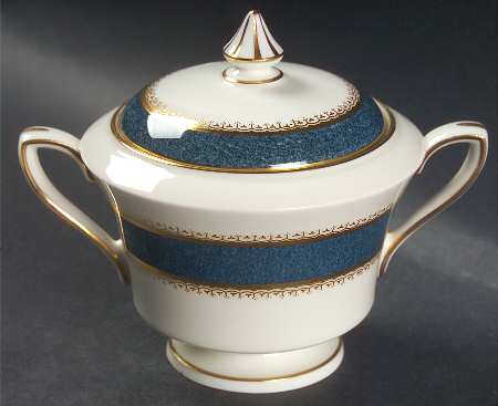 Belvoir Blue Sugar Bowl & Lid