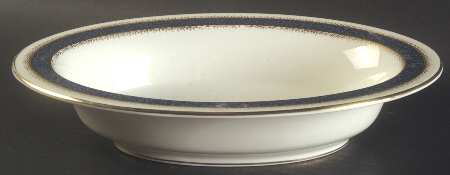 Belvoir Blue 10" Oval Vegetable Bowl