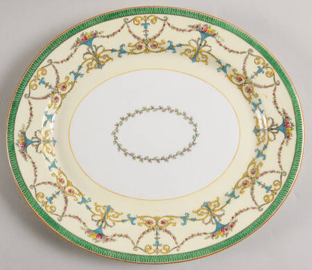 Bessborough Green 11" Oval Serving Platter